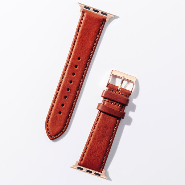 Sandell Apple Watch Armband Brunt - Leather - 38-41mm, Rosé