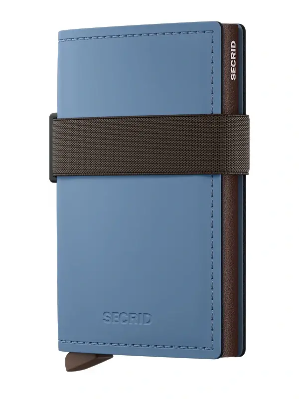 SECRID Bandwallet Matte Steel-Blue-Brown BMa-Steel-Blue-Brown