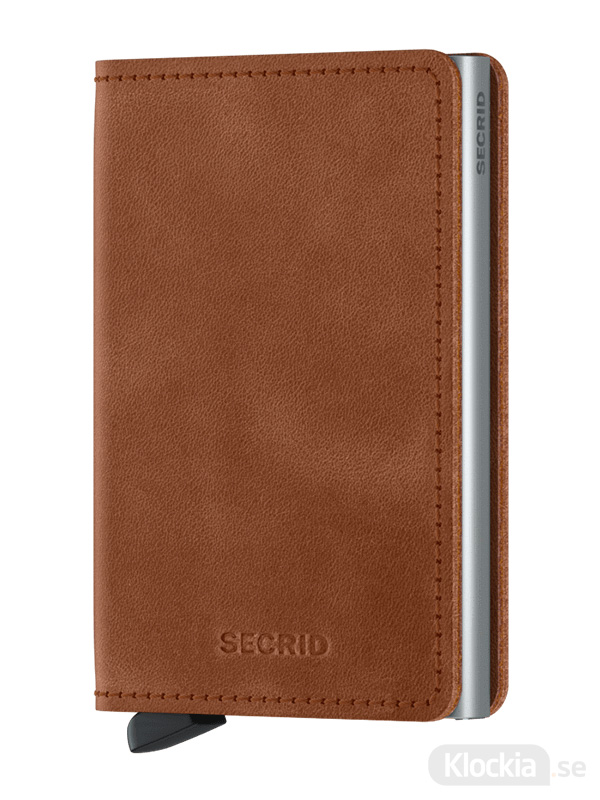 SECRID Slimwallet Vintage Cognac-Silver