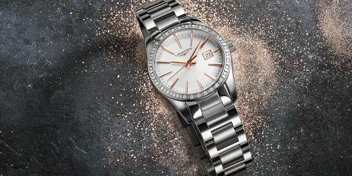 Longines Conquest klocka i stål