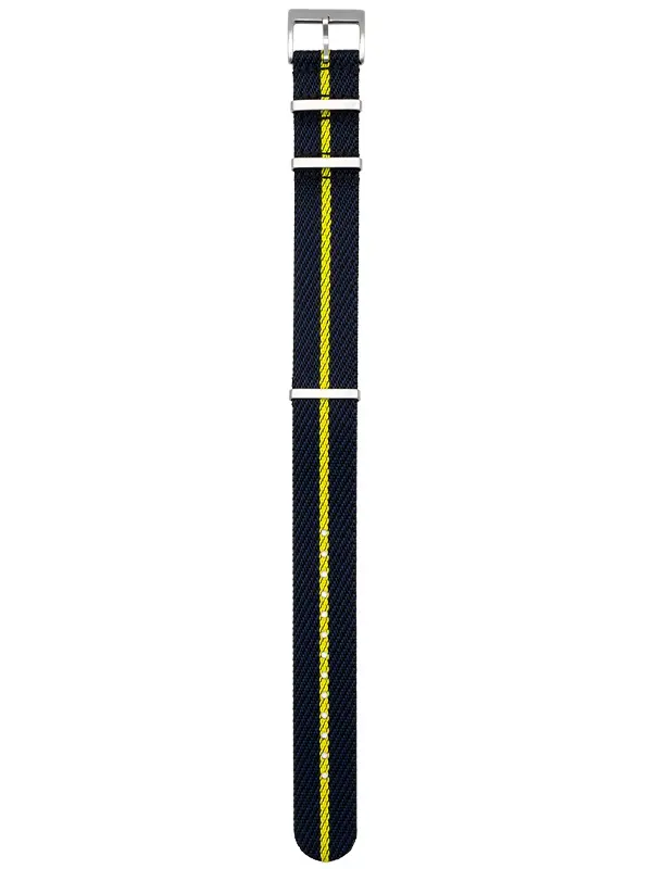 Pebro Nylon Nato Mörkblå/Gul 20mm 2005-20