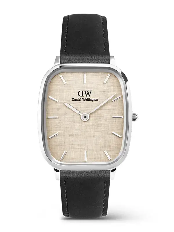 Läs mer om Daniel Wellington Marlon Sheffield Linen Silver 32mm