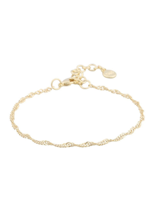 SNÖ of Sweden Vienna Armband Guld 18.5cm 1257-3600257 Ett tunt kedjearmband med en klassisk tidlös design