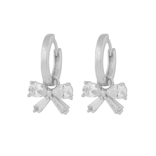 SNÖ of Sweden Örhängen Eira Bow - Silver 1368-6900-012-ONE