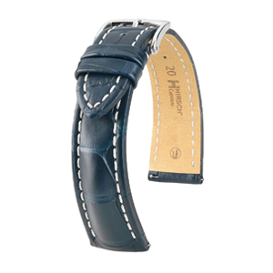 HIRSCH CAPITANO Klockarmband CAPITANO är den perfekta följeslagaren för extra stora klockor. Detta läderarmband är ganska tjockt, vilket gör det både starkt och atletiskt.