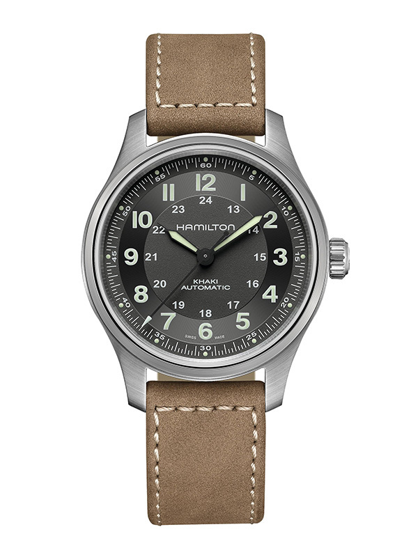 Läs mer om HAMILTON Khaki Field Titanium Auto 42mm