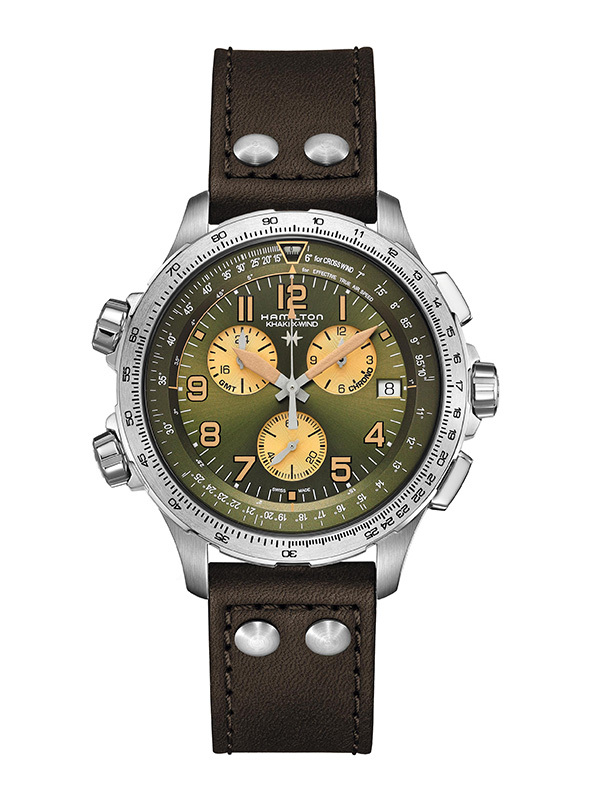 HAMILTON Khaki Aviation X-Wind GMT Chrono Quartz 46mm